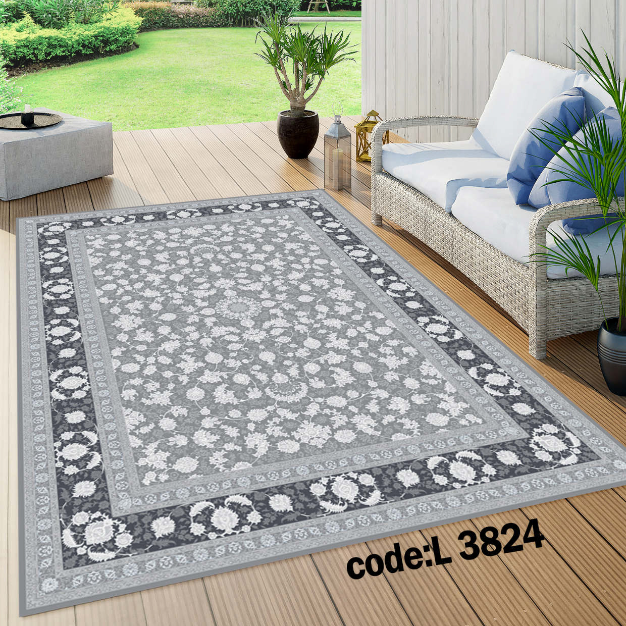 روفرشی کشدار (کاور فرش) و فرشینه و پادری کالای خواب متین کد L 3824
