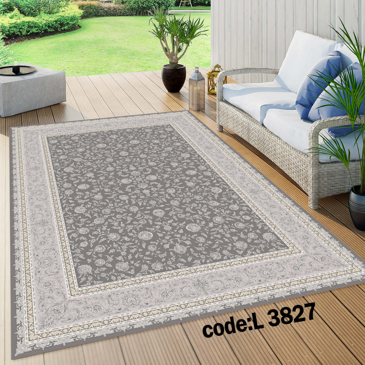 روفرشی کشدار (کاور فرش) و فرشینه و پادری کالای خواب متین کد L 3827