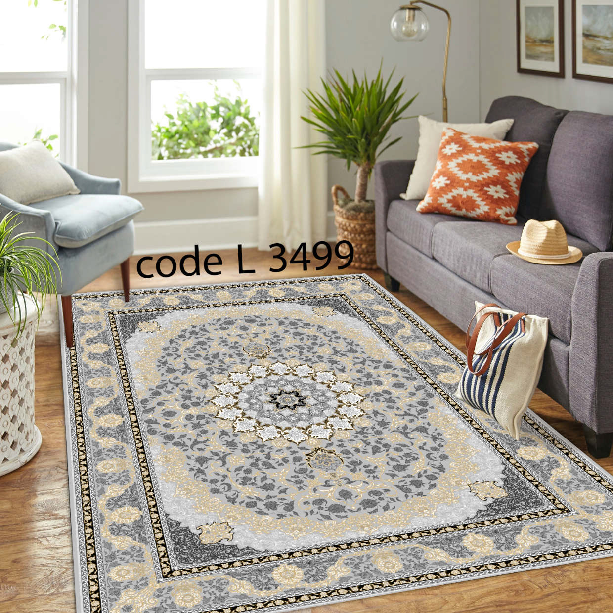 روفرشی کشدار (کاور فرش) و فرشینه و پادری کالای خواب متین کد L 3499