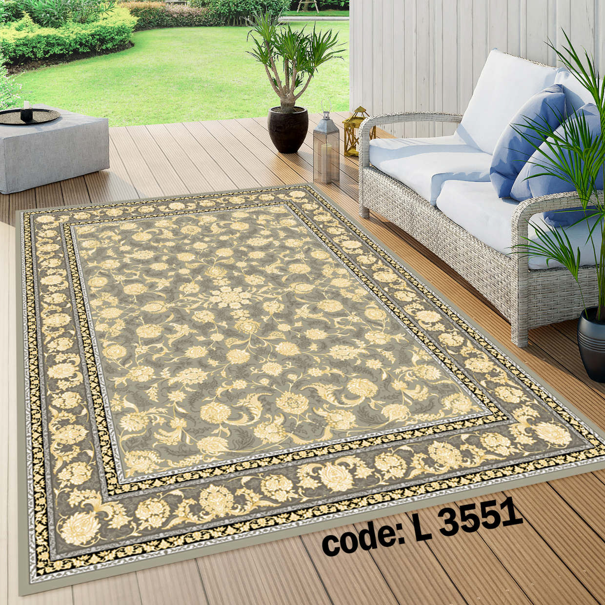 روفرشی کشدار (کاور فرش) و فرشینه و پادری کالای خواب متین کد L 3551