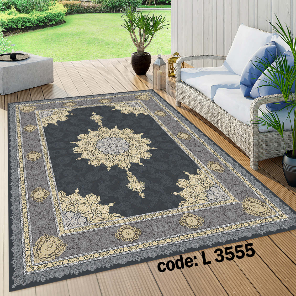 روفرشی کشدار (کاور فرش) و فرشینه و پادری کالای خواب متین کد L 3555