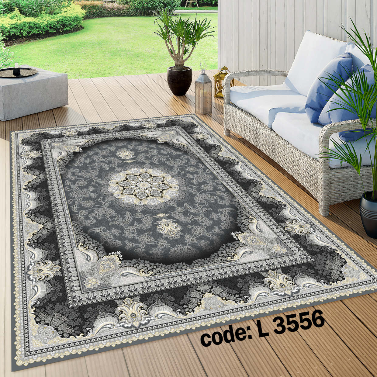 روفرشی کشدار (کاور فرش) و فرشینه و پادری کالای خواب متین کد L 3556