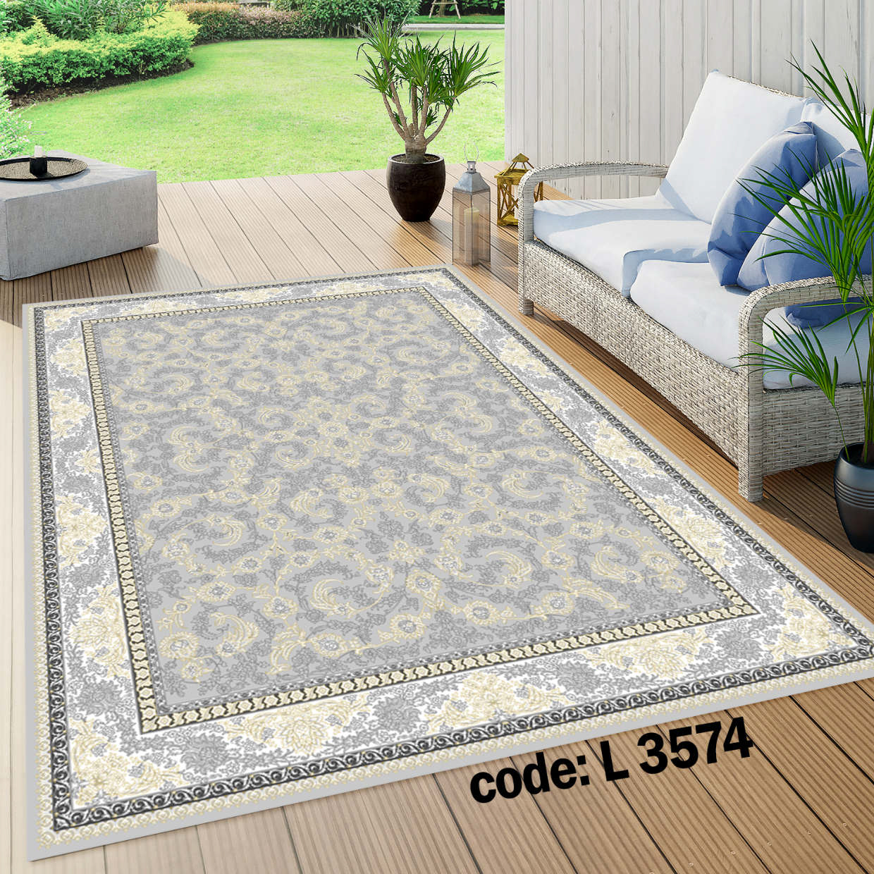 روفرشی کشدار (کاور فرش) و فرشینه و پادری کالای خواب متین کد L 3574