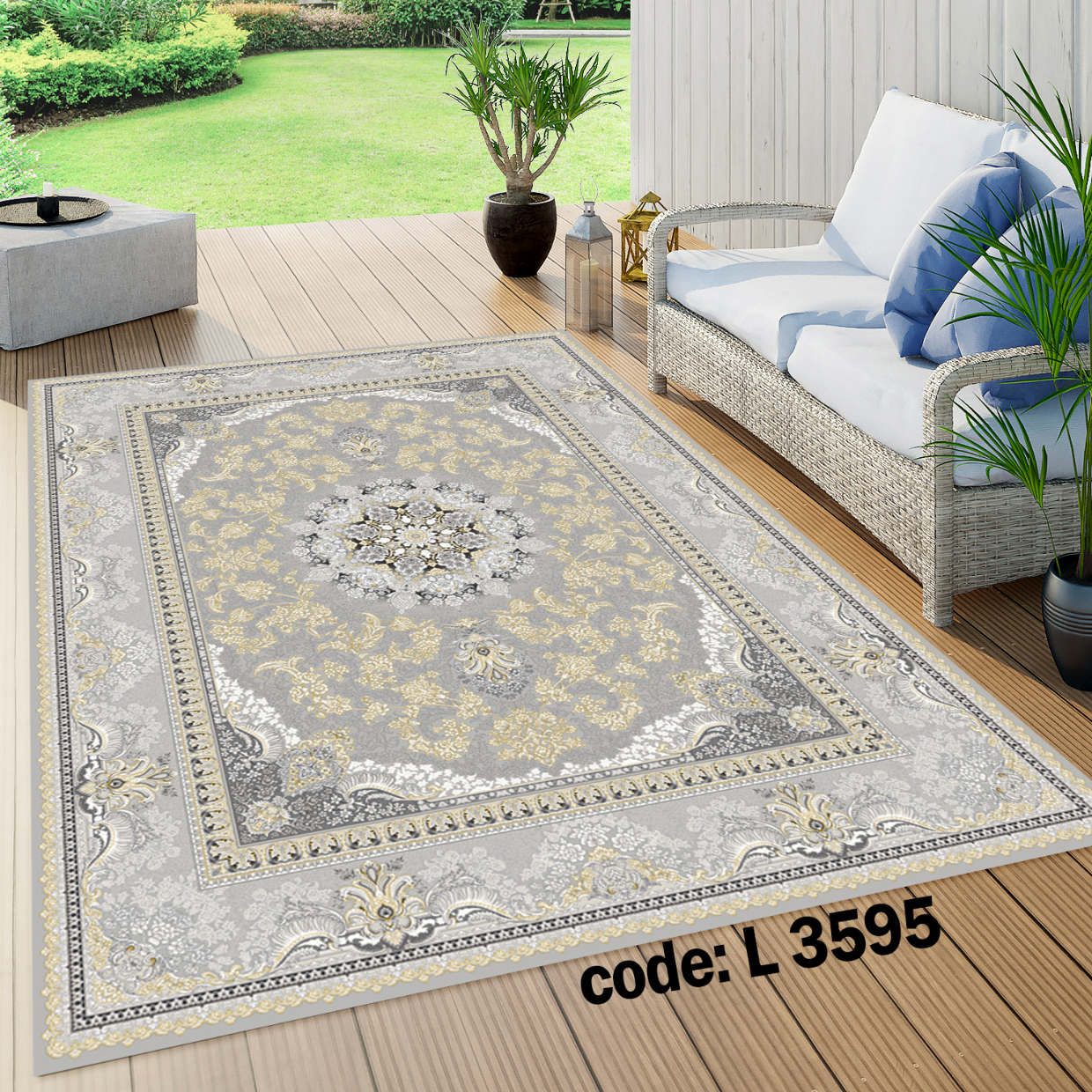 روفرشی کشدار (کاور فرش) و فرشینه و پادری کالای خواب متین کد L 3595