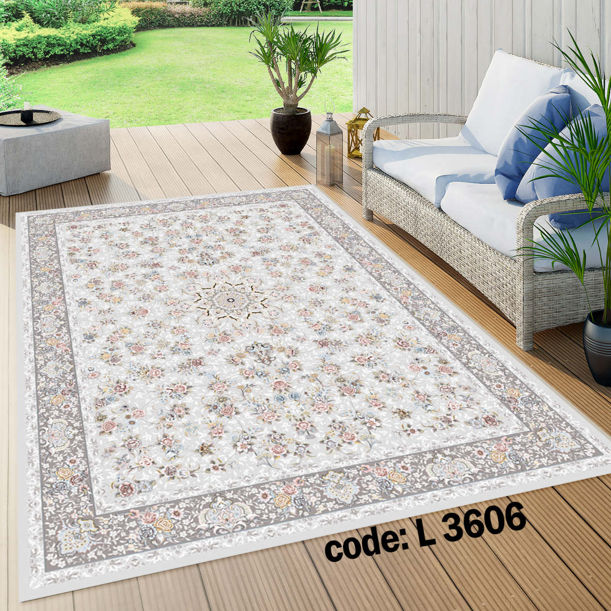 روفرشی کشدار (کاور فرش) و فرشینه و پادری کالای خواب متین کد L 3606