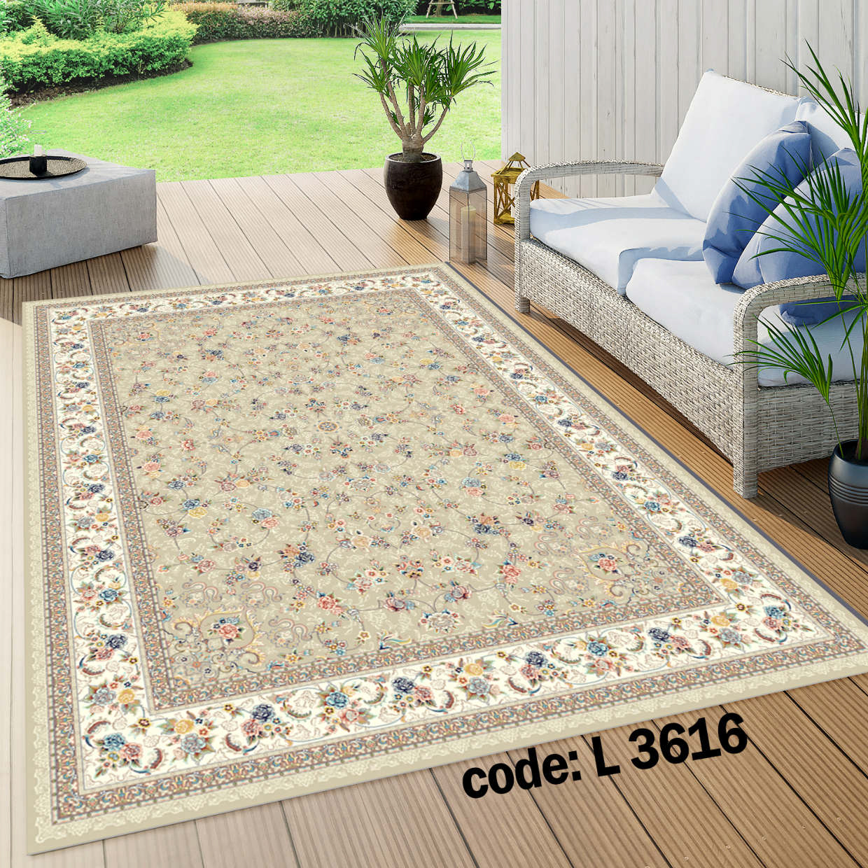 روفرشی کشدار (کاور فرش) و فرشینه و پادری کالای خواب متین کد L 3616