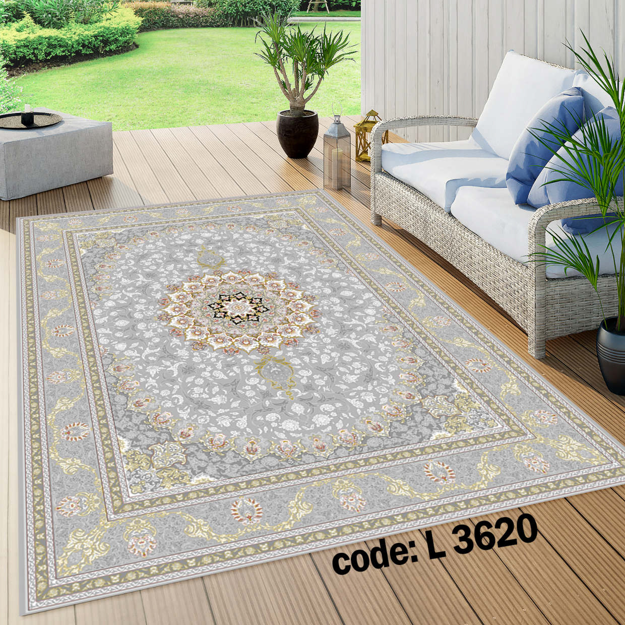 روفرشی کشدار (کاور فرش) و فرشینه و پادری کالای خواب متین کد L 3620