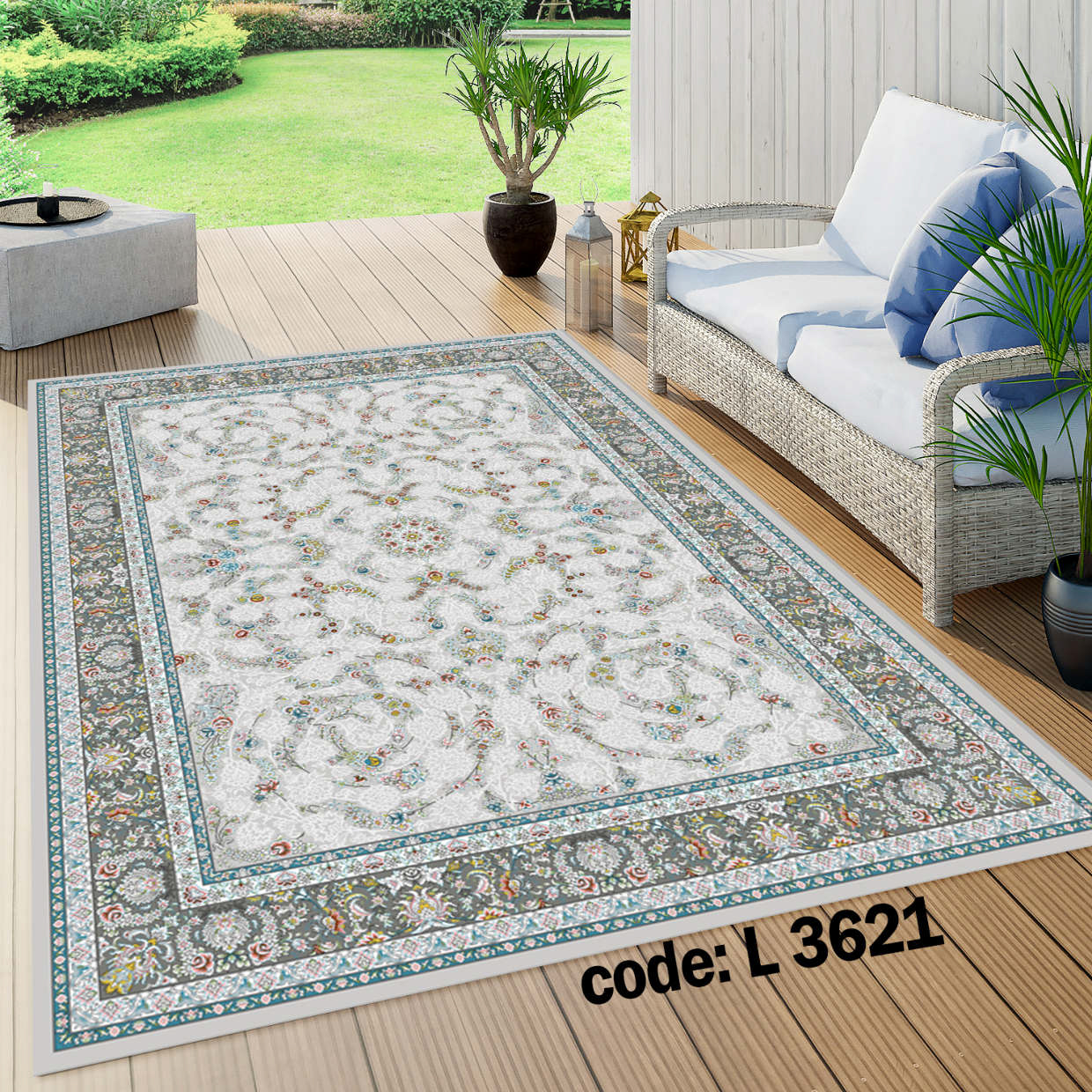روفرشی کشدار (کاور فرش) و فرشینه و پادری کالای خواب متین کد L 3621