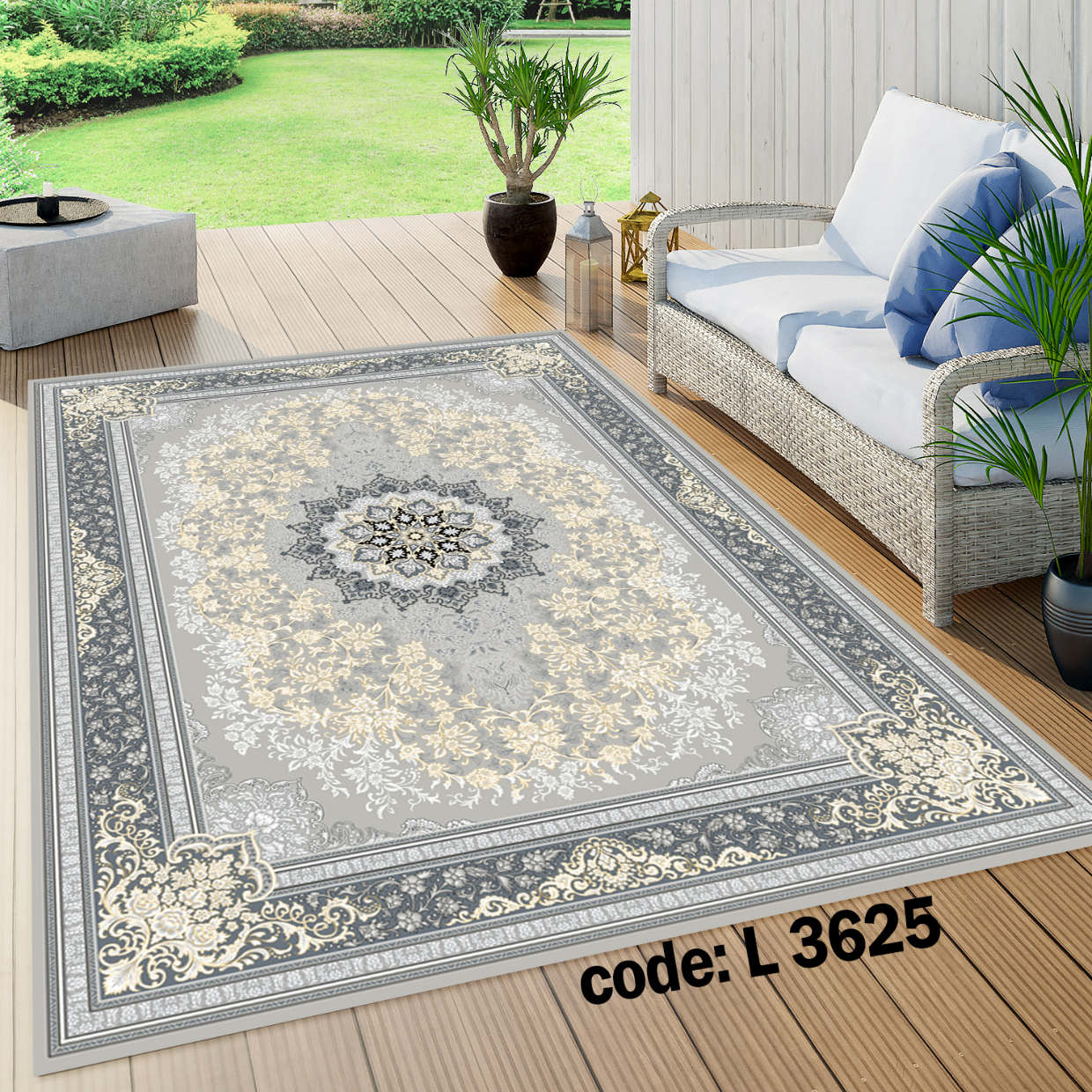روفرشی کشدار (کاور فرش) و فرشینه و پادری کالای خواب متین کد L 3625