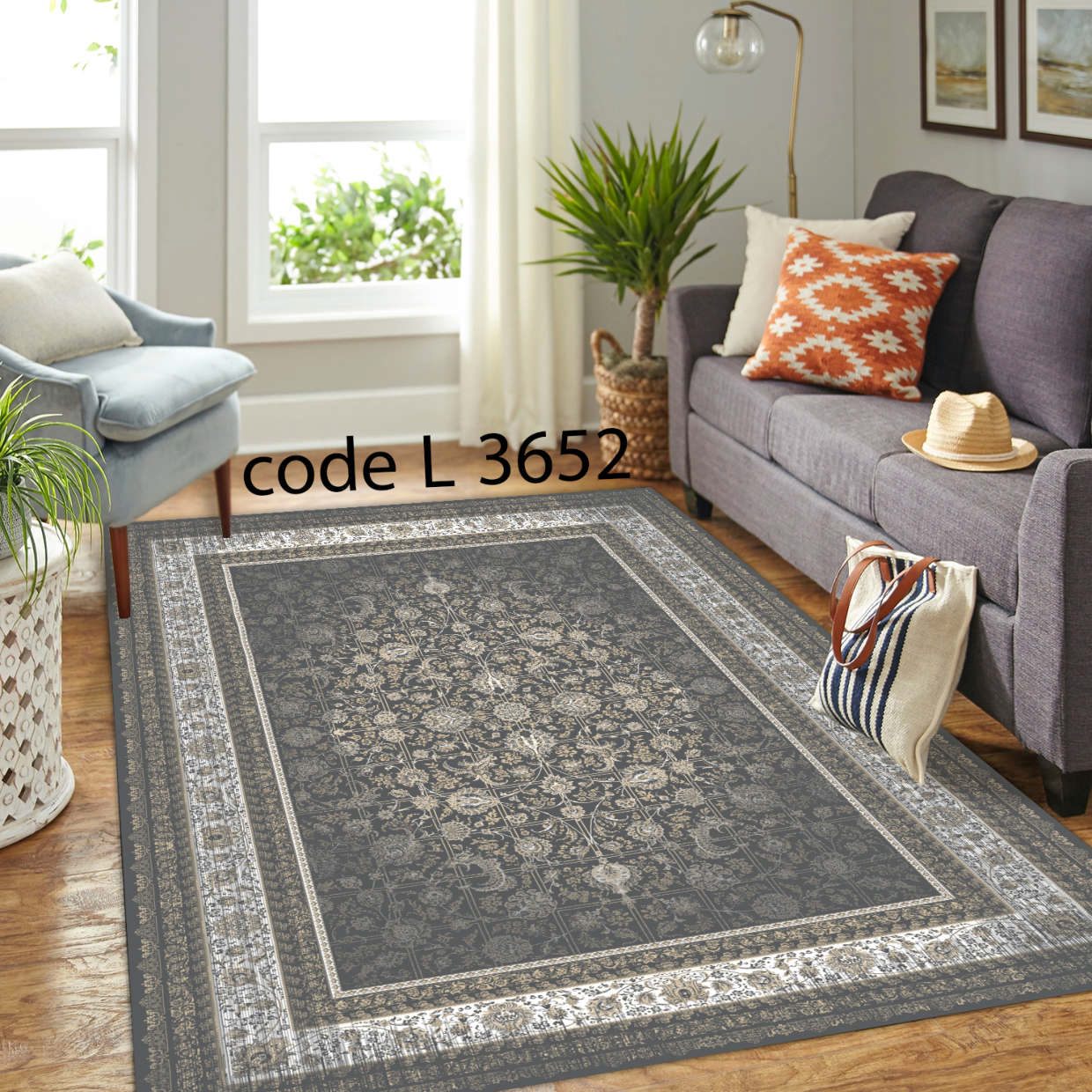 روفرشی کشدار (کاور فرش) و فرشینه و پادری کالای خواب متین کد L 3652