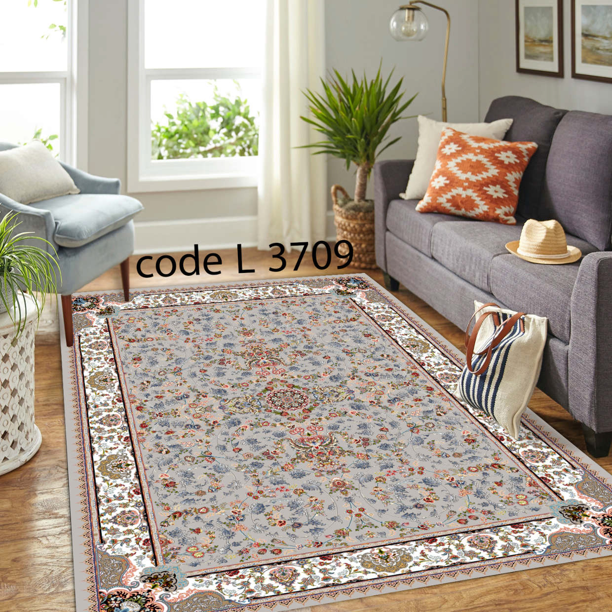 روفرشی کشدار (کاور فرش) و فرشینه و پادری کالای خواب متین کد L 3709