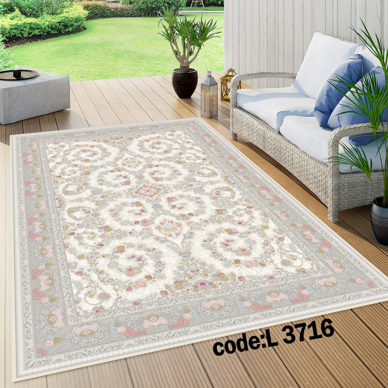 روفرشی کشدار (کاور فرش) و فرشینه و پادری کالای خواب متین کد L 3716