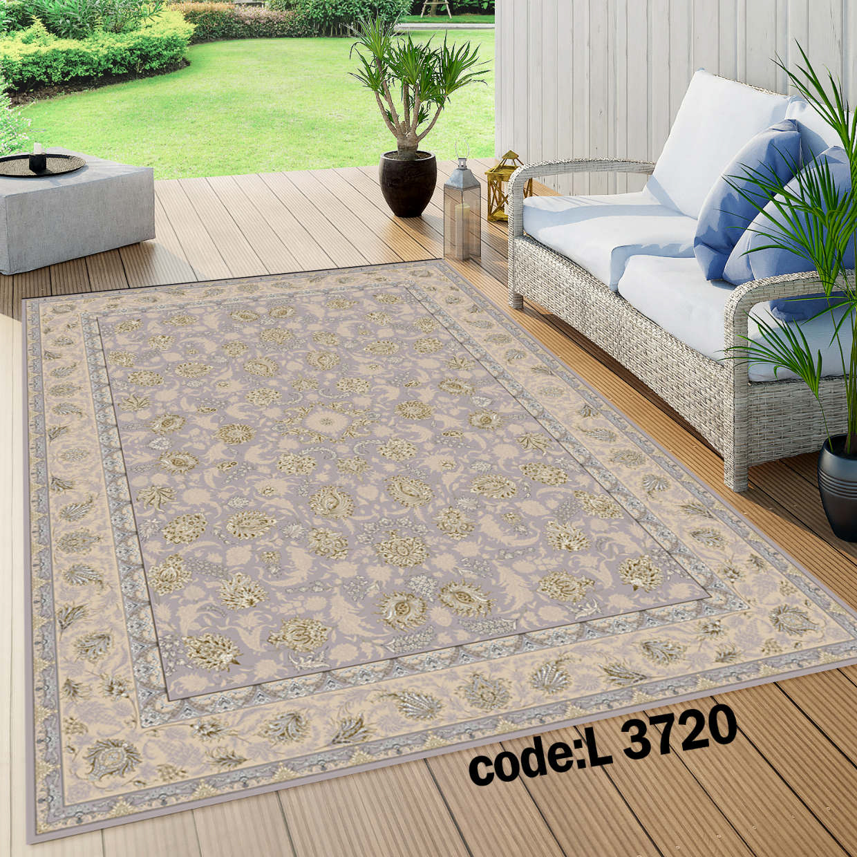 روفرشی کشدار (کاور فرش) و فرشینه و پادری کالای خواب متین کد L 3720