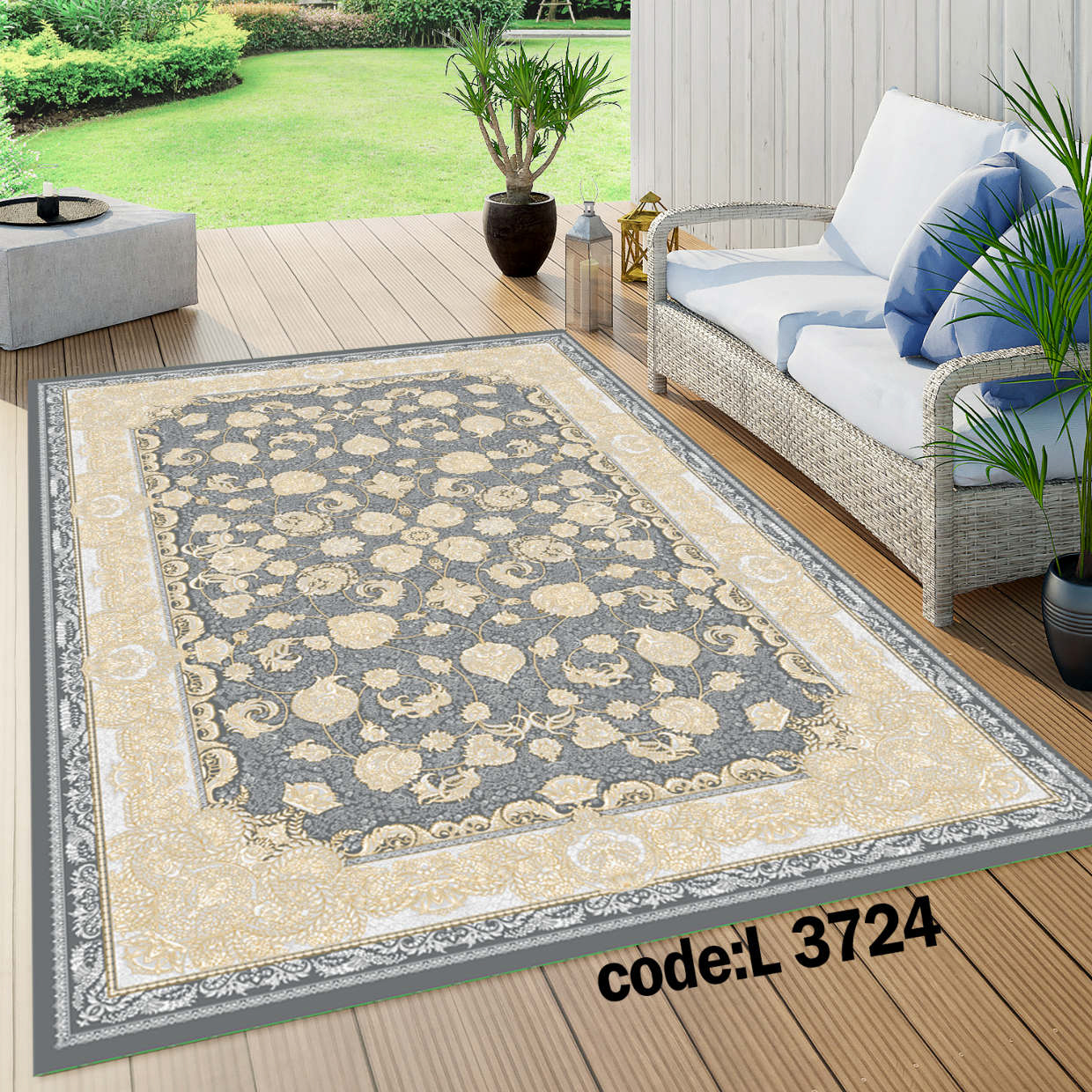 روفرشی کشدار (کاور فرش) و فرشینه و پادری کالای خواب متین کد L 3724