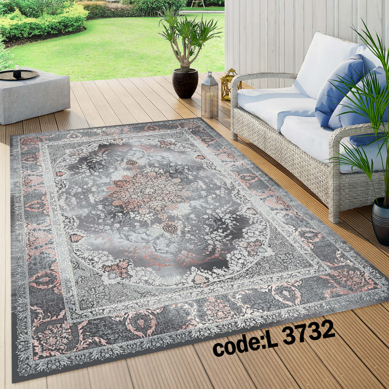 روفرشی کشدار (کاور فرش) و فرشینه و پادری کالای خواب متین کد L 3732
