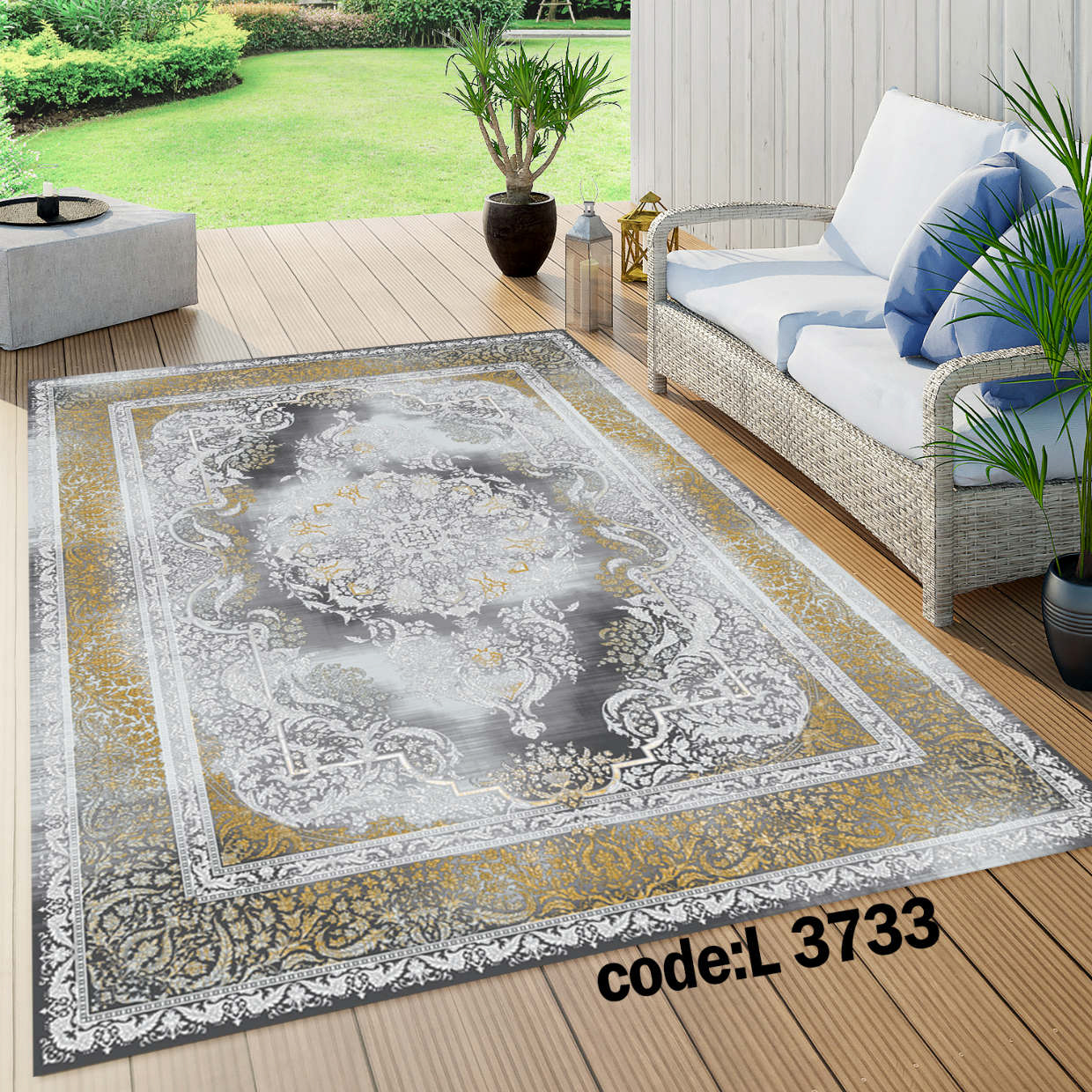 روفرشی کشدار (کاور فرش) و فرشینه و پادری کالای خواب متین کد L 3733