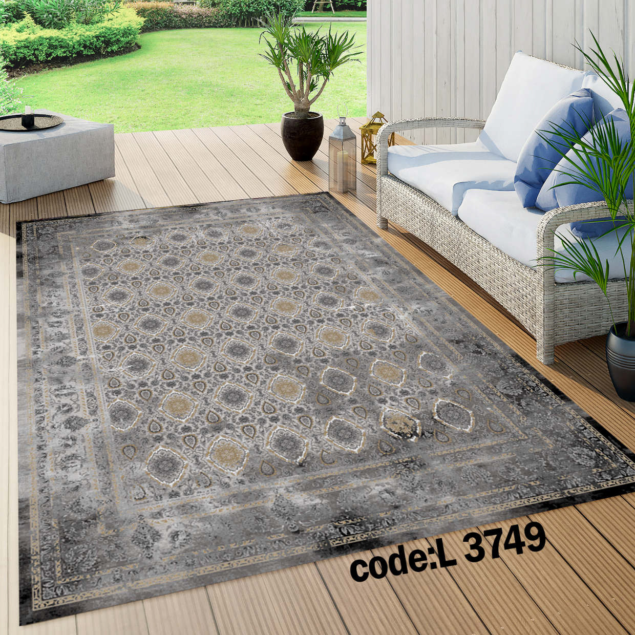 روفرشی کشدار (کاور فرش) و فرشینه و پادری کالای خواب متین کد L 3749