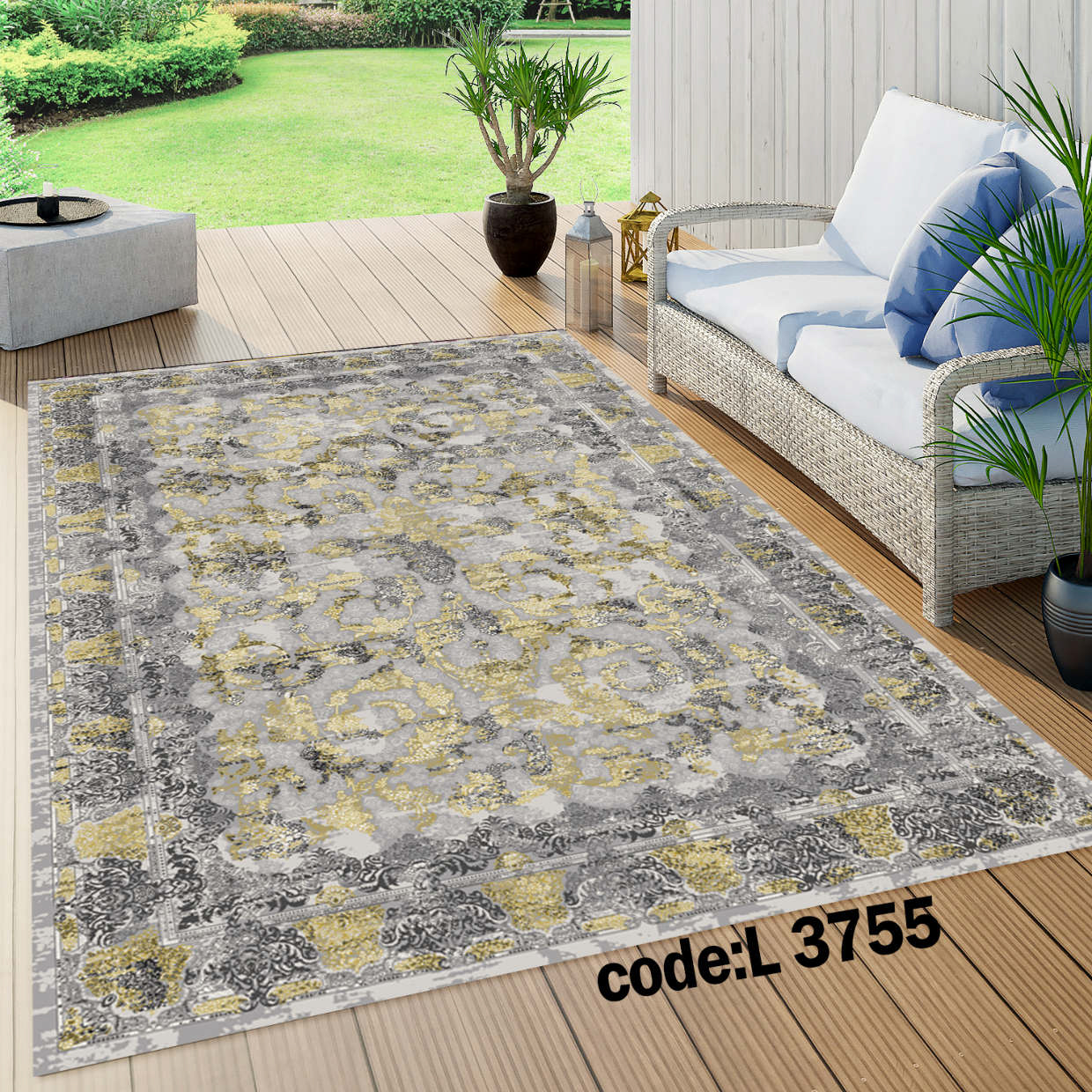 روفرشی کشدار (کاور فرش) و فرشینه و پادری کالای خواب متین کد L 3755