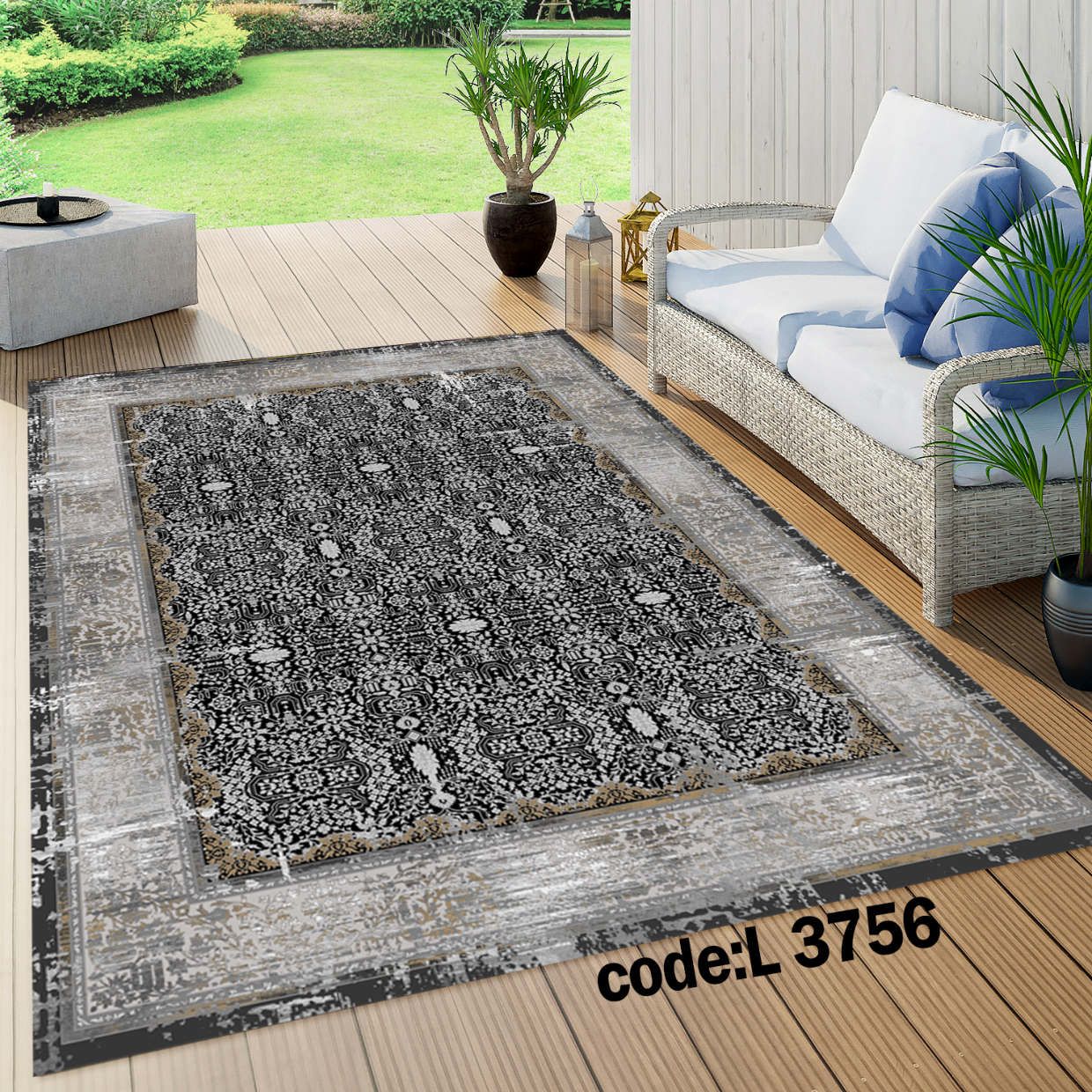 روفرشی کشدار (کاور فرش) و فرشینه و پادری کالای خواب متین کد L 3756