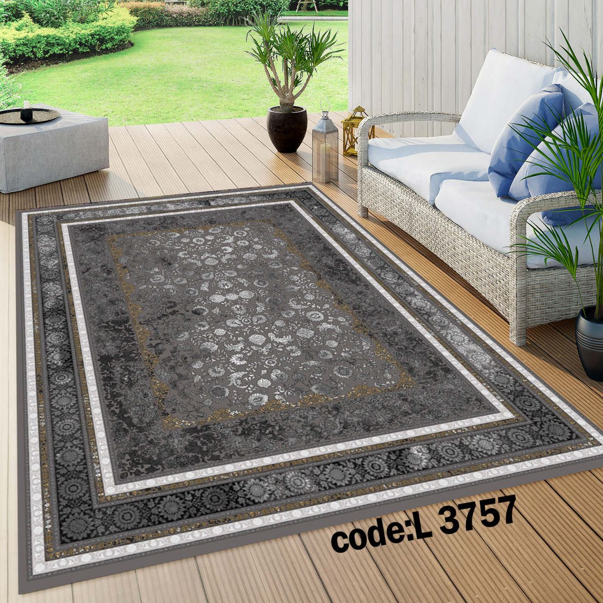 روفرشی کشدار (کاور فرش) و فرشینه و پادری کالای خواب متین کد L 3757