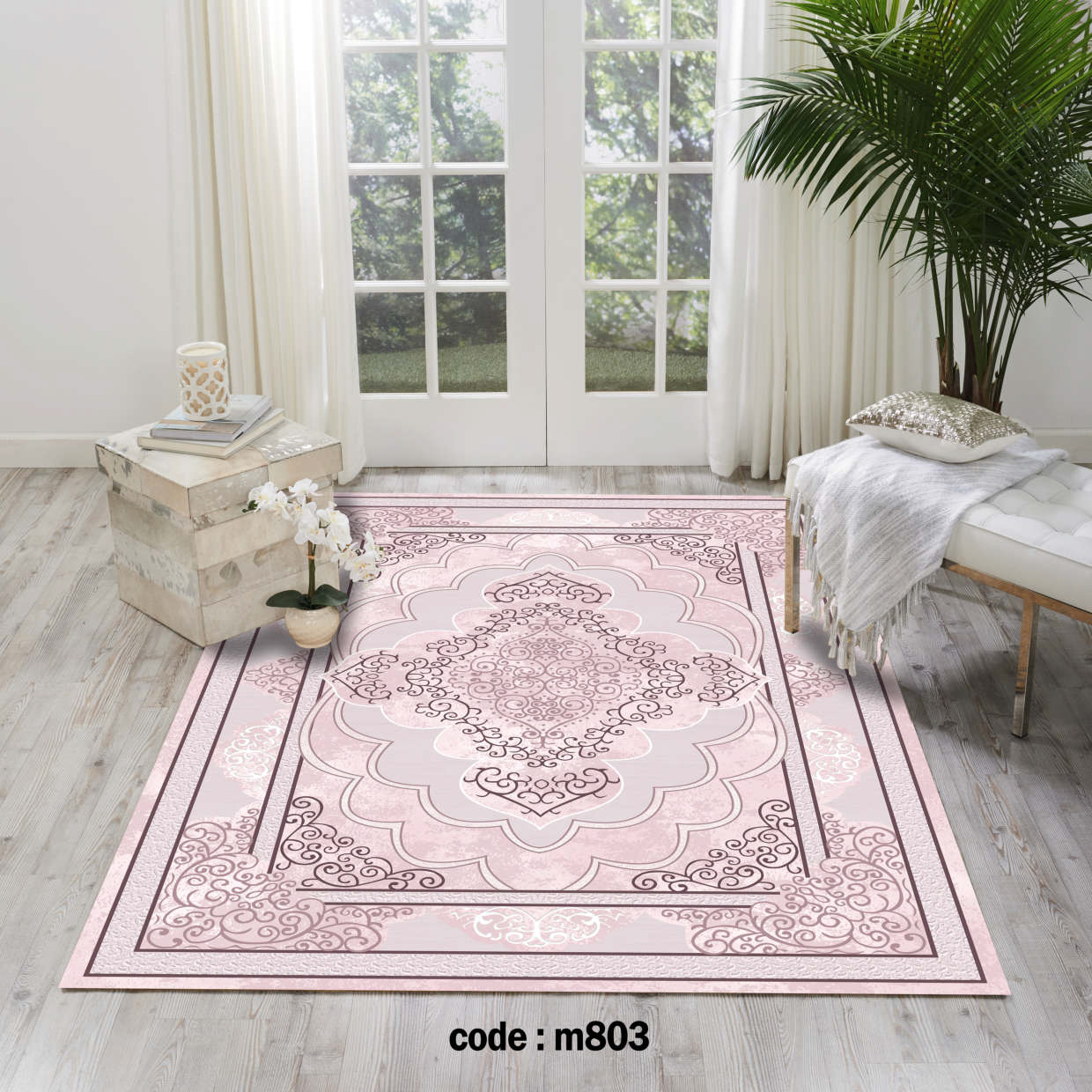 روفرشی کشدار (کاور فرش) و فرشینه و پادری کالای خواب متین کد m 803