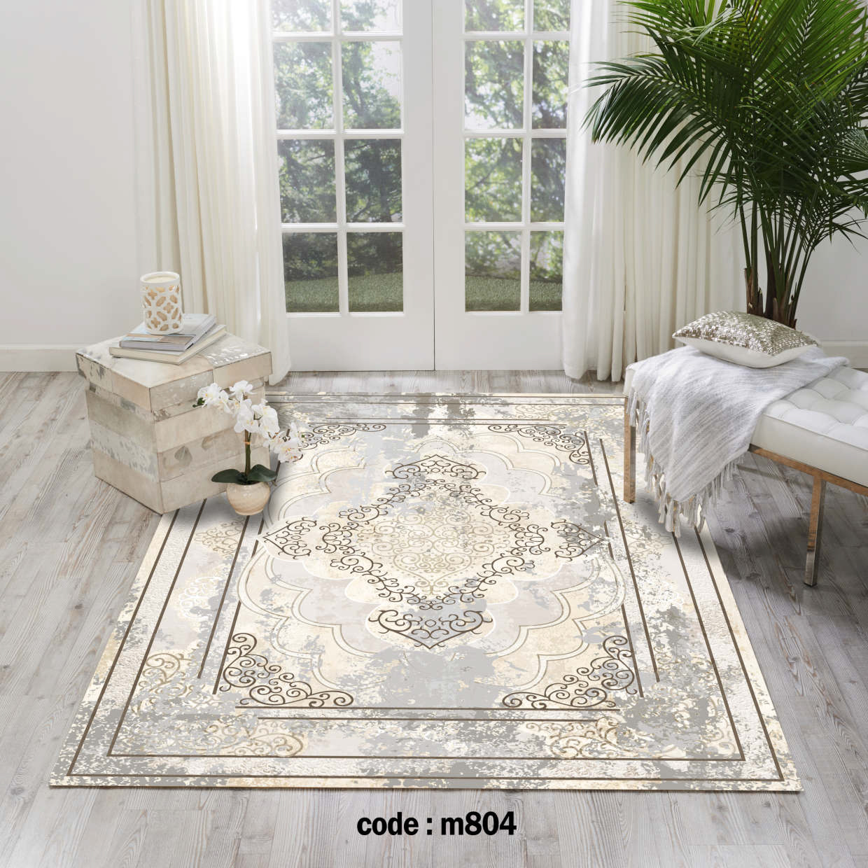 روفرشی کشدار (کاور فرش) و فرشینه و پادری کالای خواب متین کد m 804