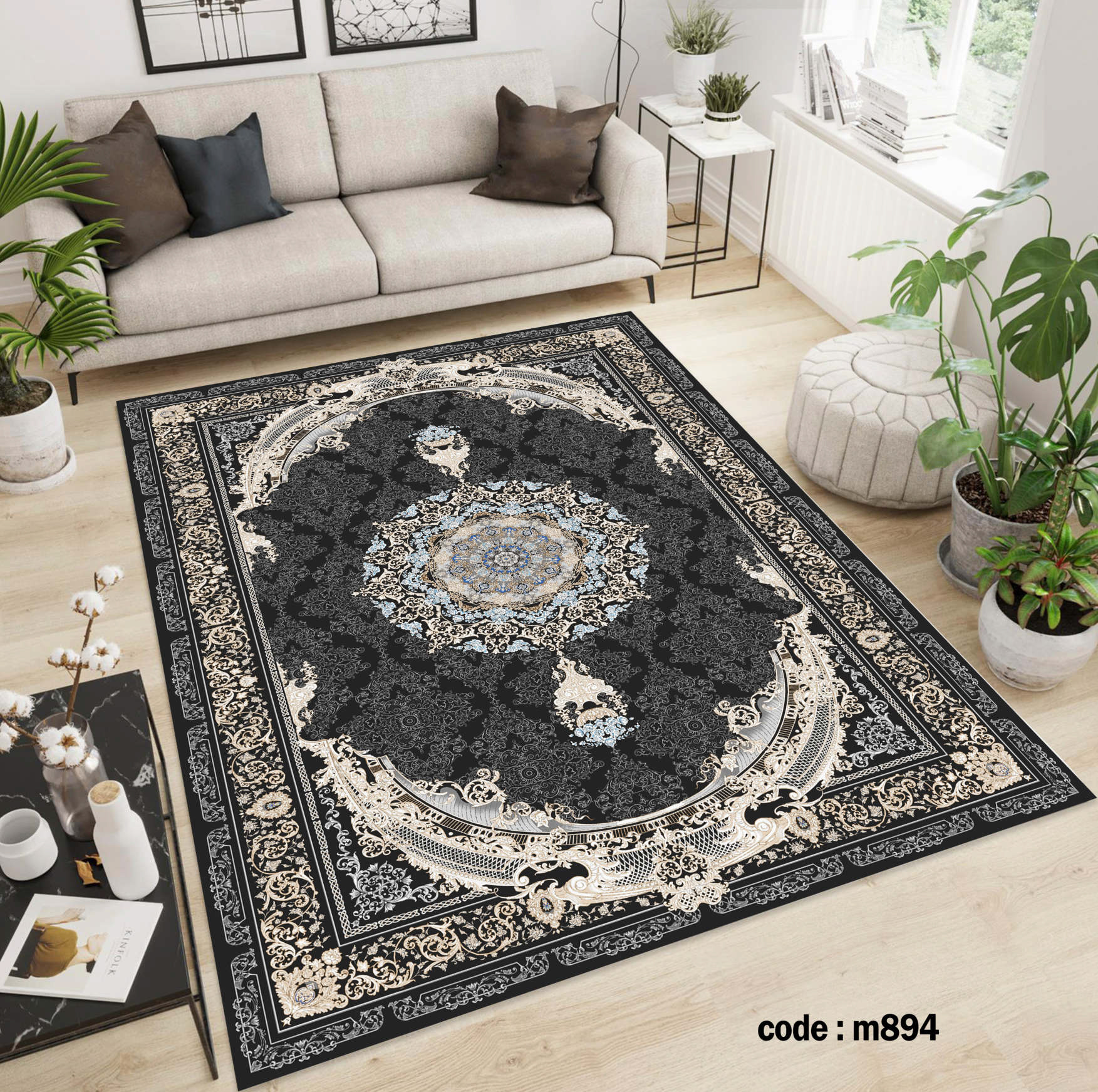 روفرشی کشدار (کاور فرش) و فرشینه و پادری کالای خواب متین کد m 894