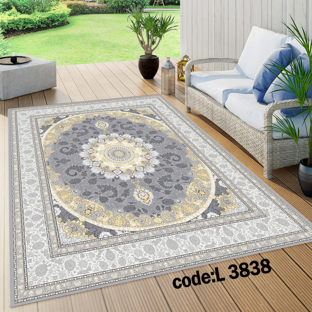 روفرشی کشدار (کاور فرش) و فرشینه و پادری کالای خواب متین کد L 3838