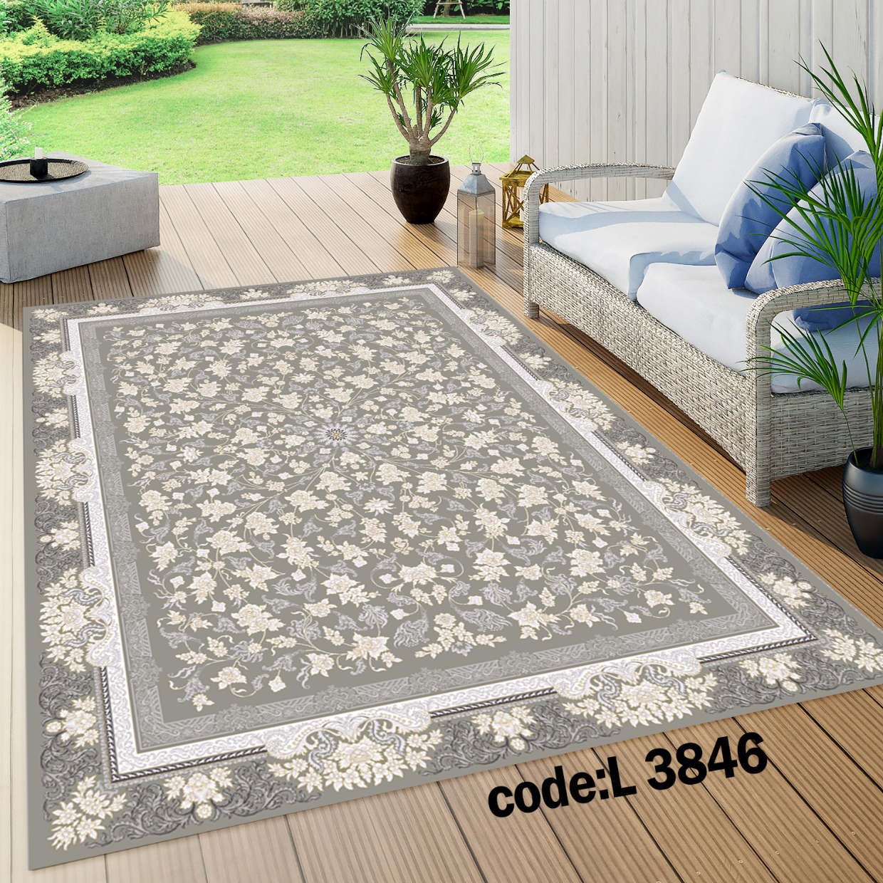 روفرشی کشدار (کاور فرش) و فرشینه و پادری کالای خواب متین کد L 3846