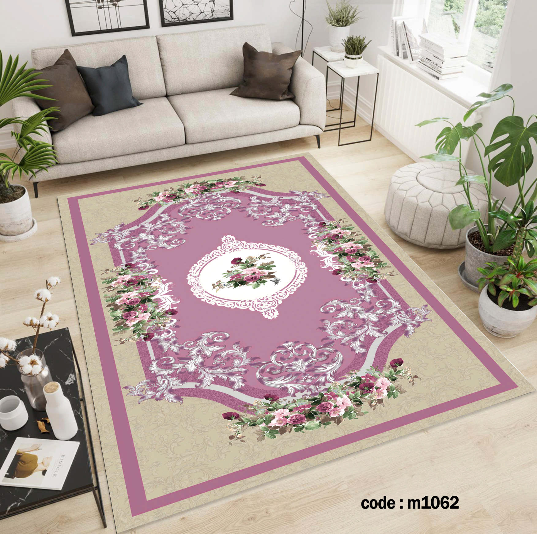 روفرشی کشدار (کاور فرش) و فرشینه و پادری کالای خواب متین کد m1062