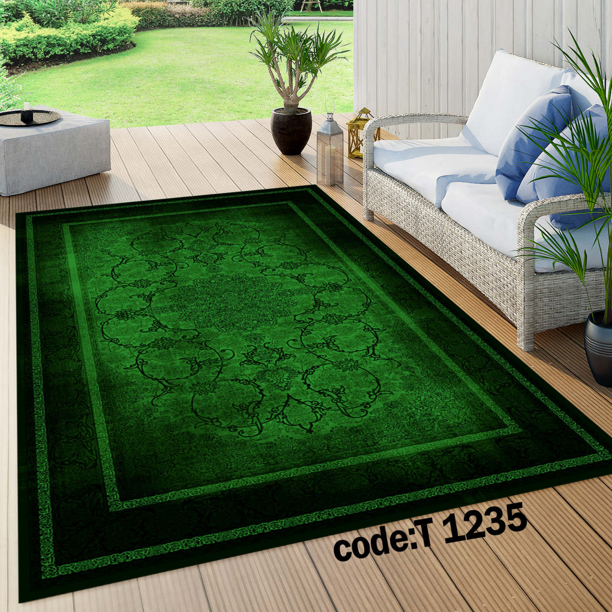 روفرشی کشدار (کاور فرش) و فرشینه و پادری کالای خواب متین کد T 1235