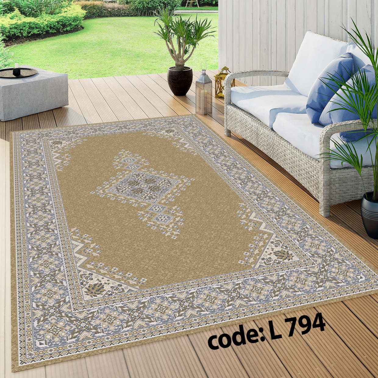 روفرشی کشدار (کاور فرش) و فرشینه و پادری کالای خواب متین کد L 794