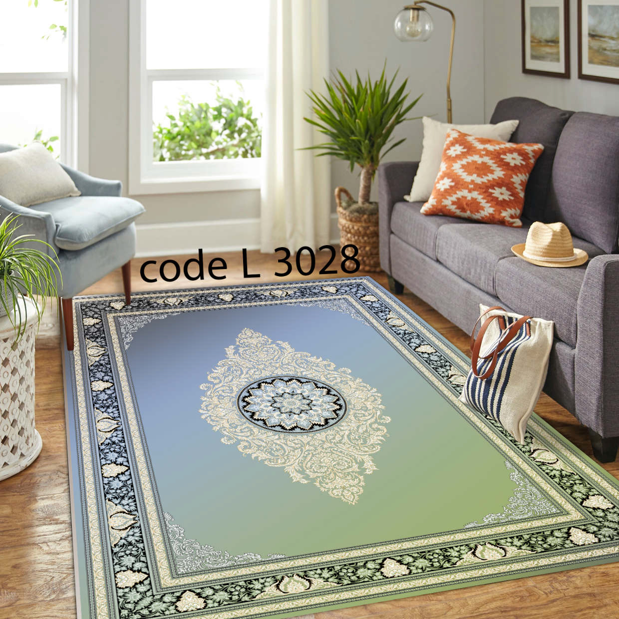 روفرشی کشدار (کاور فرش) و فرشینه و پادری کالای خواب متین کد L 3028