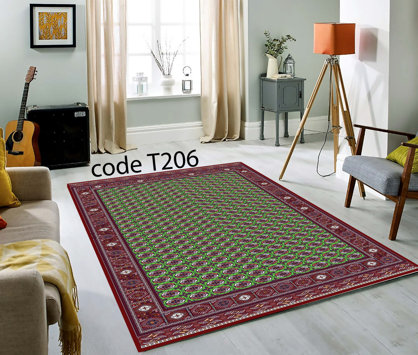 روفرشی کشدار (کاور فرش) و فرشینه و پادری کالای خواب متین کد T206