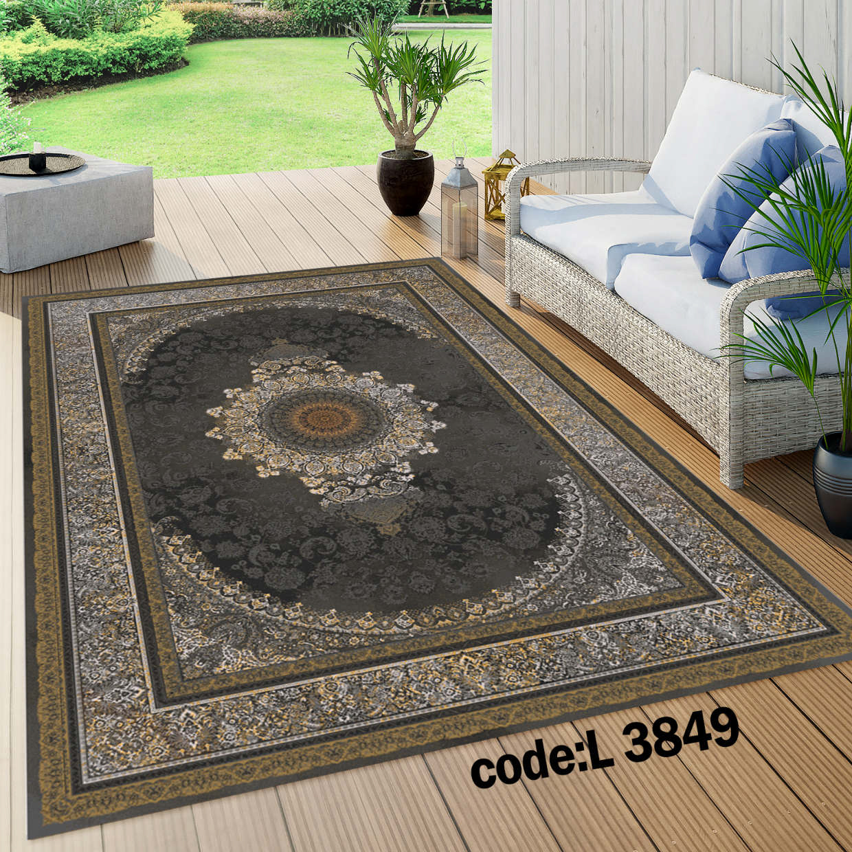 روفرشی کشدار (کاور فرش) و فرشینه و پادری کالای خواب متین کد L 3849