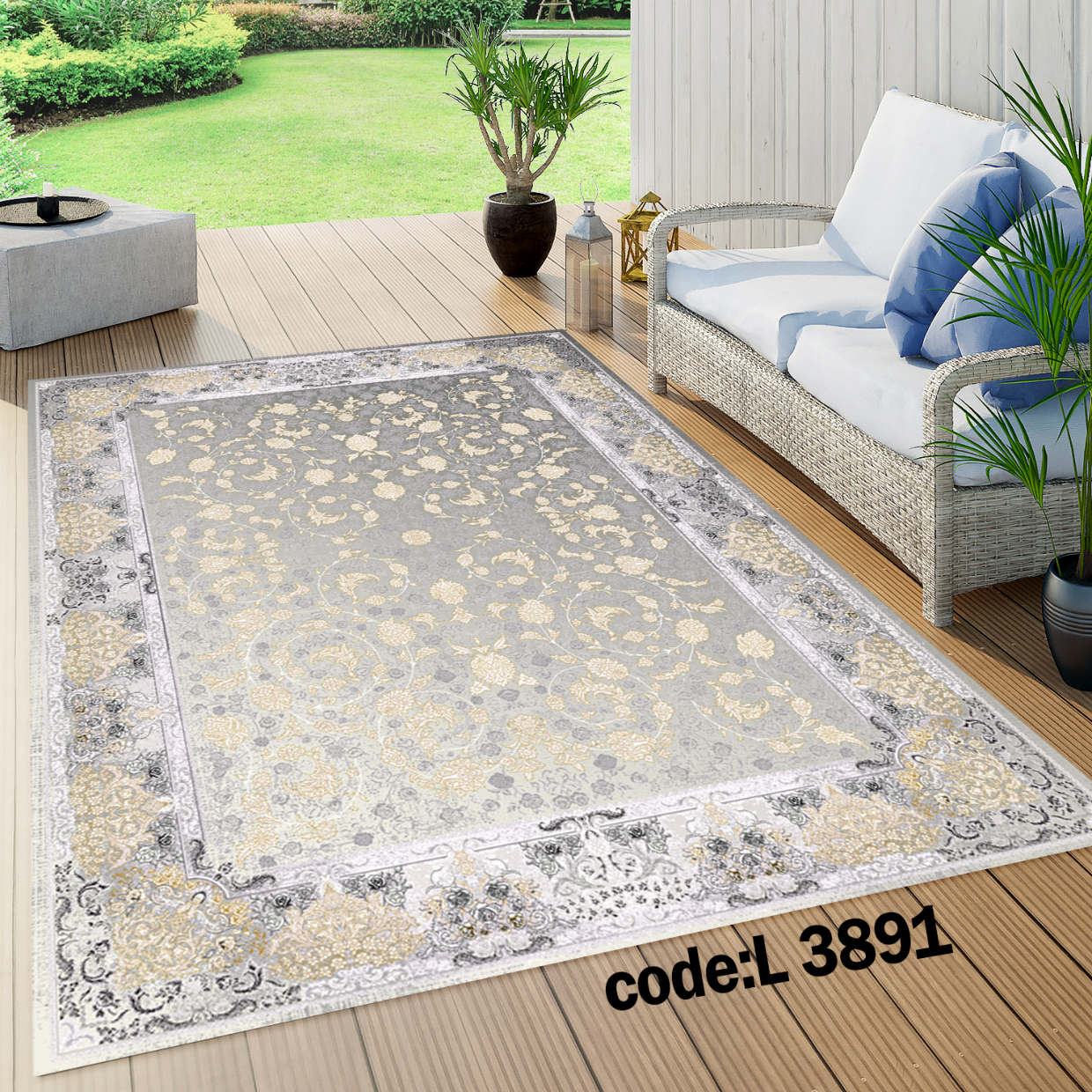 روفرشی کشدار (کاور فرش) و فرشینه و پادری کالای خواب متین کد L 3891