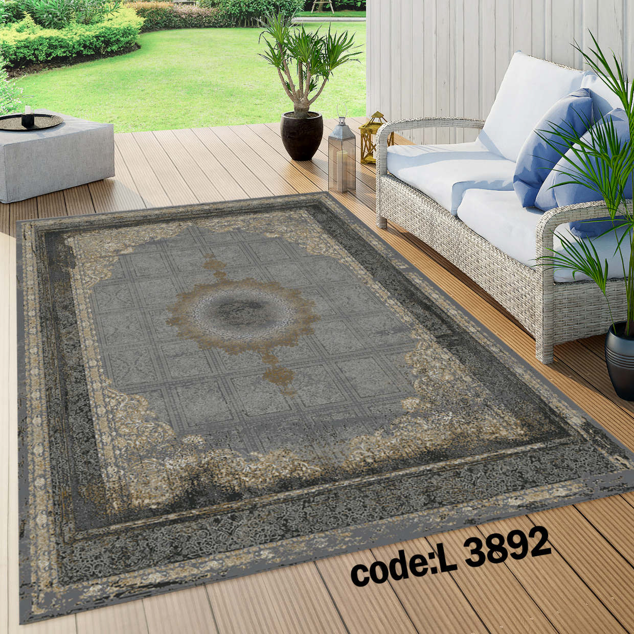 روفرشی کشدار (کاور فرش) و فرشینه و پادری کالای خواب متین کد L 3892