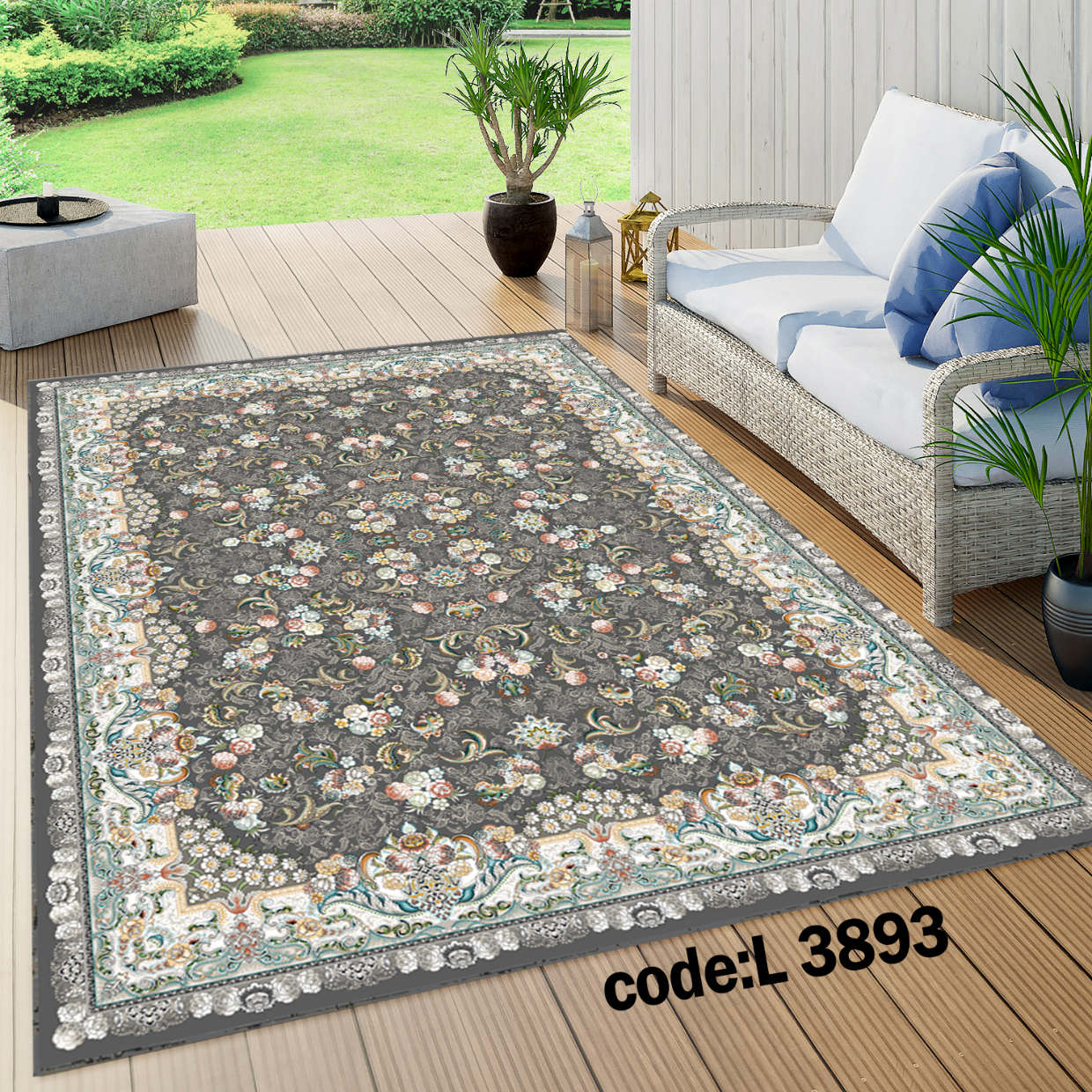 روفرشی کشدار (کاور فرش) و فرشینه و پادری کالای خواب متین کد L 3893