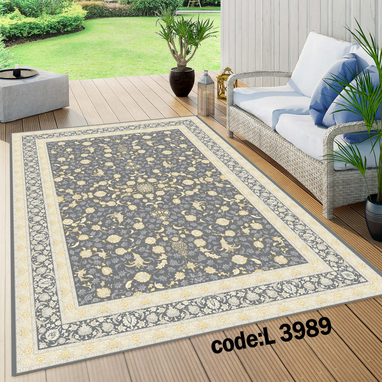 روفرشی کشدار (کاور فرش) و فرشینه و پادری کالای خواب متین کد L 3989