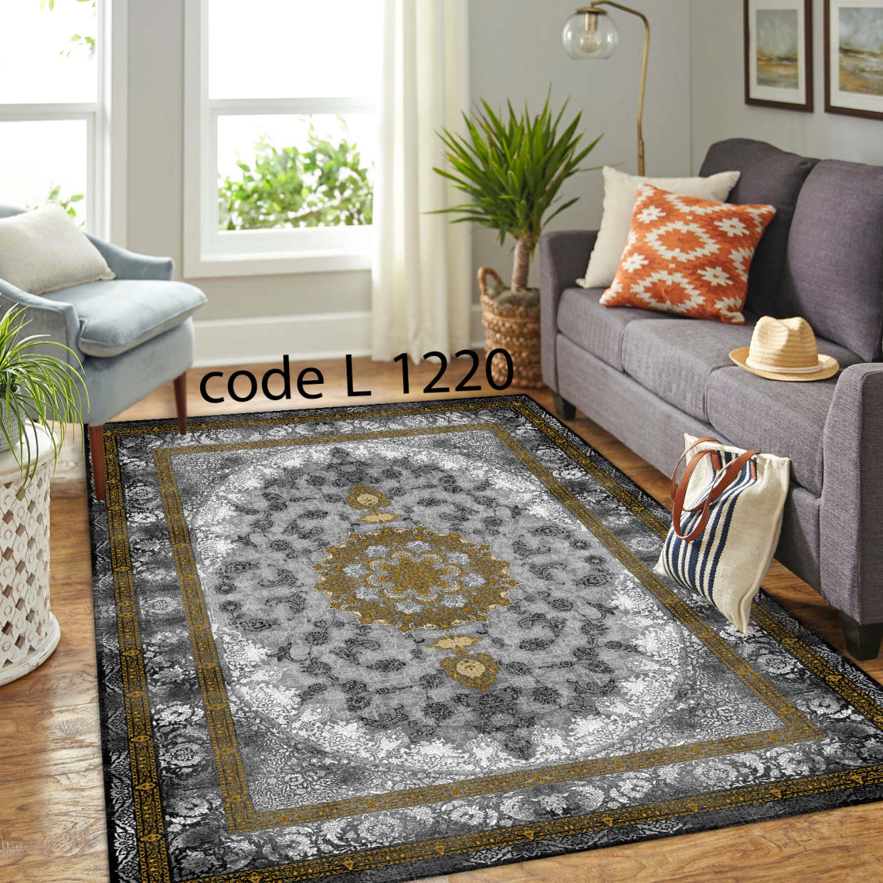 روفرشی کشدار (کاور فرش) و فرشینه و پادری کالای خواب متین کد L 1220