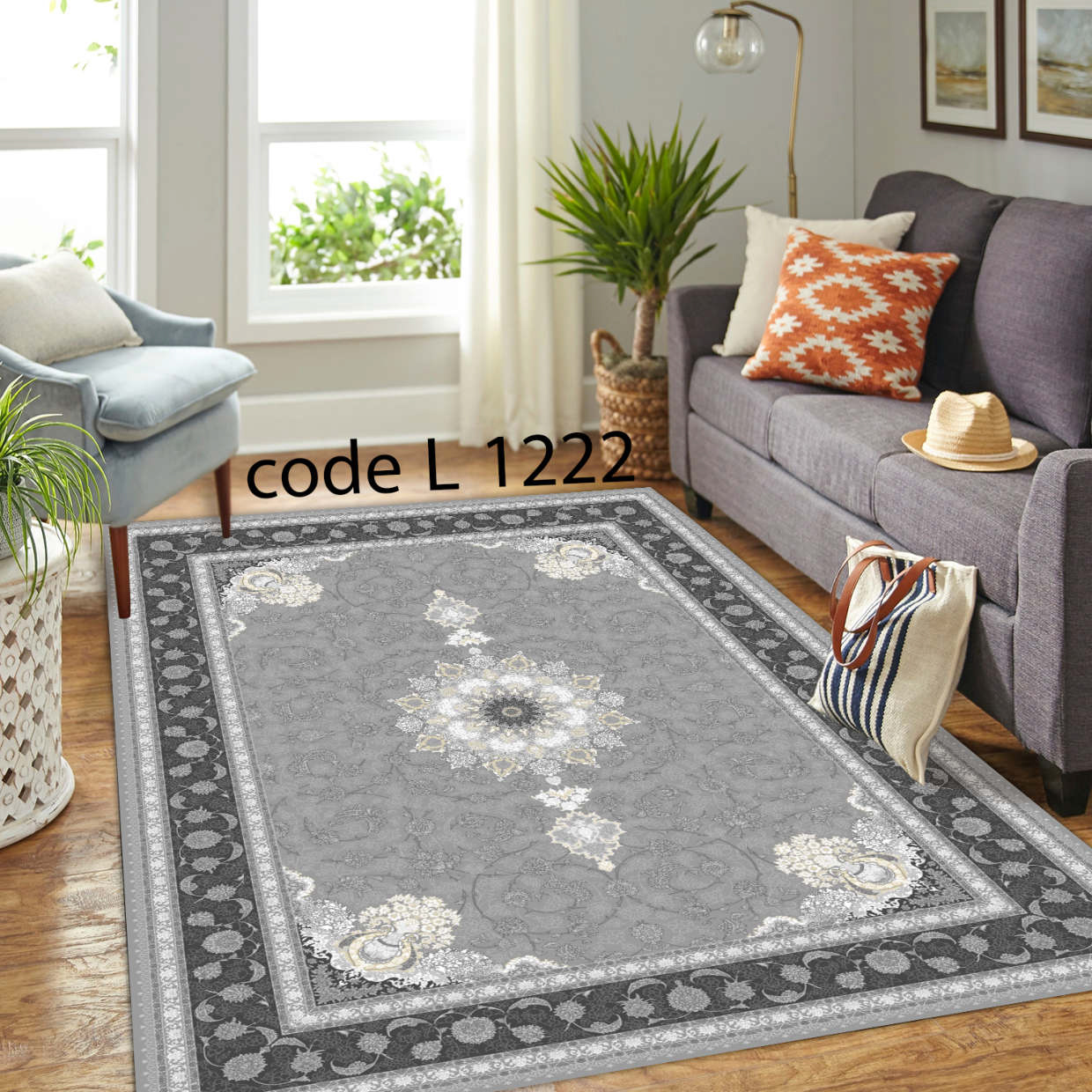روفرشی کشدار (کاور فرش) و فرشینه و پادری کالای خواب متین کد L 1222
