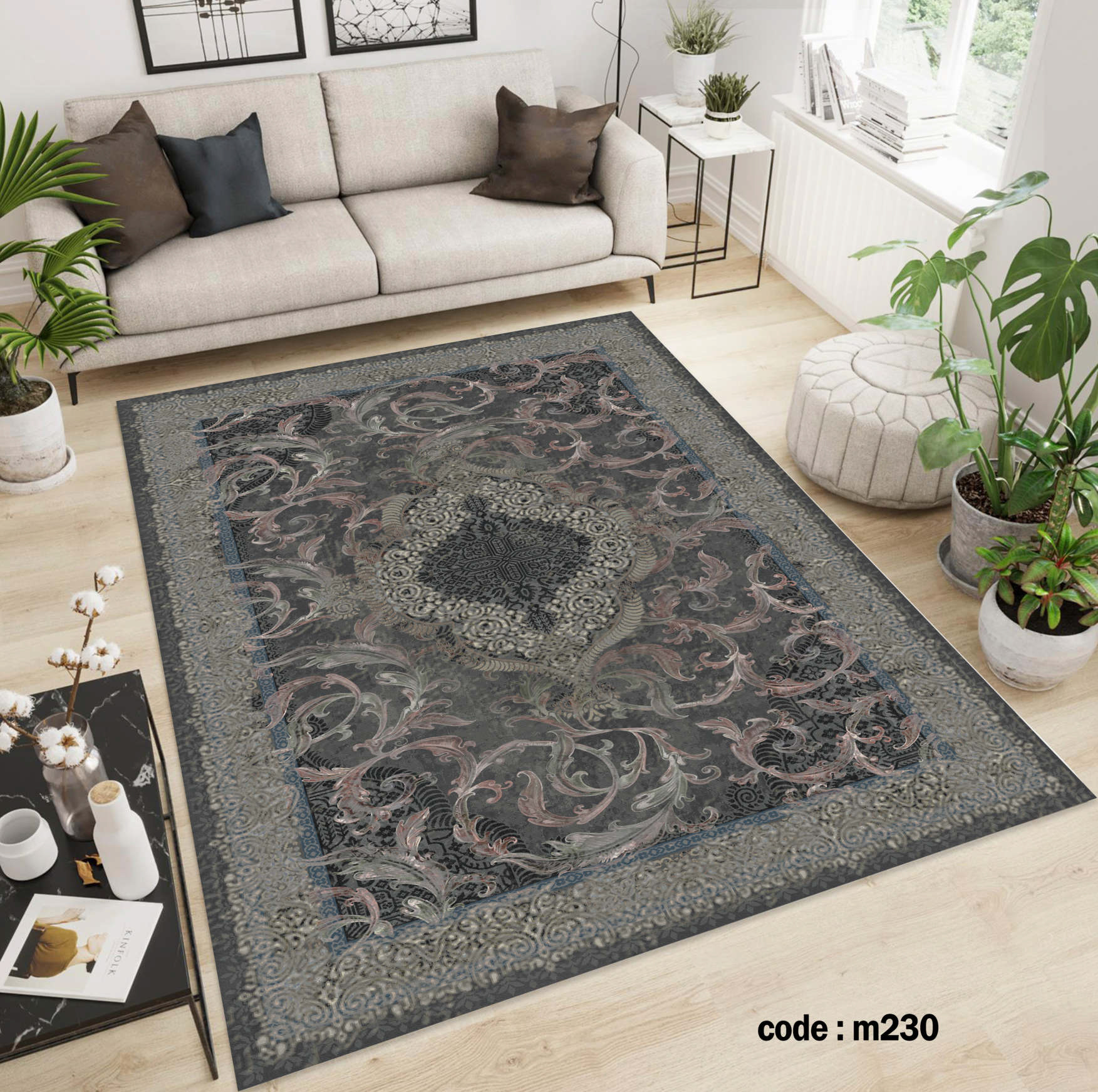 روفرشی کشدار (کاور فرش) و فرشینه و پادری کالای خواب متین کد m 230