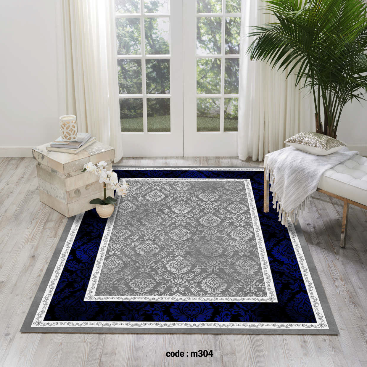 روفرشی کشدار (کاور فرش) و فرشینه و پادری کالای خواب متین کد m 304