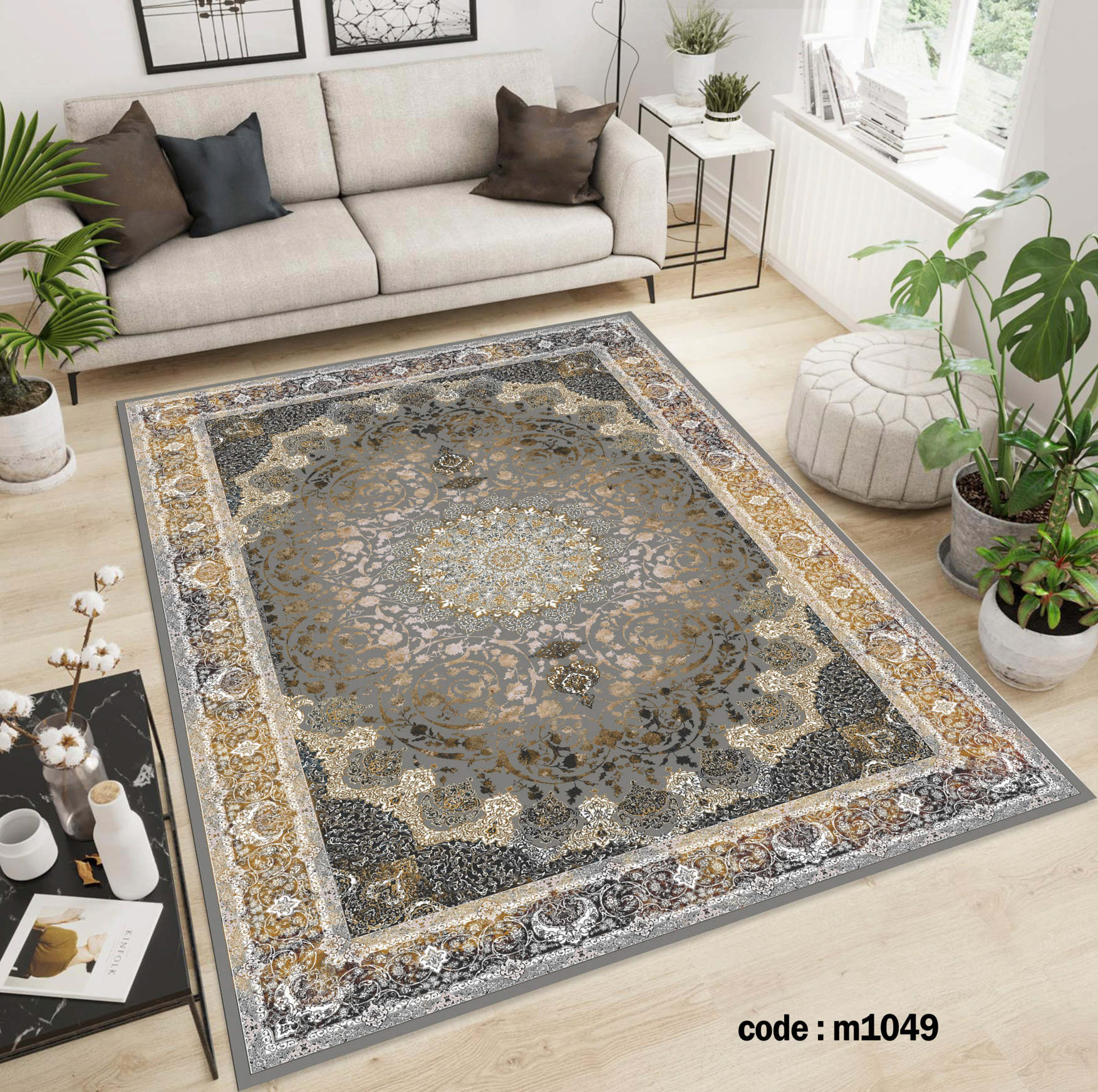 روفرشی کشدار (کاور فرش) و فرشینه و پادری کالای خواب متین کد m 1049
