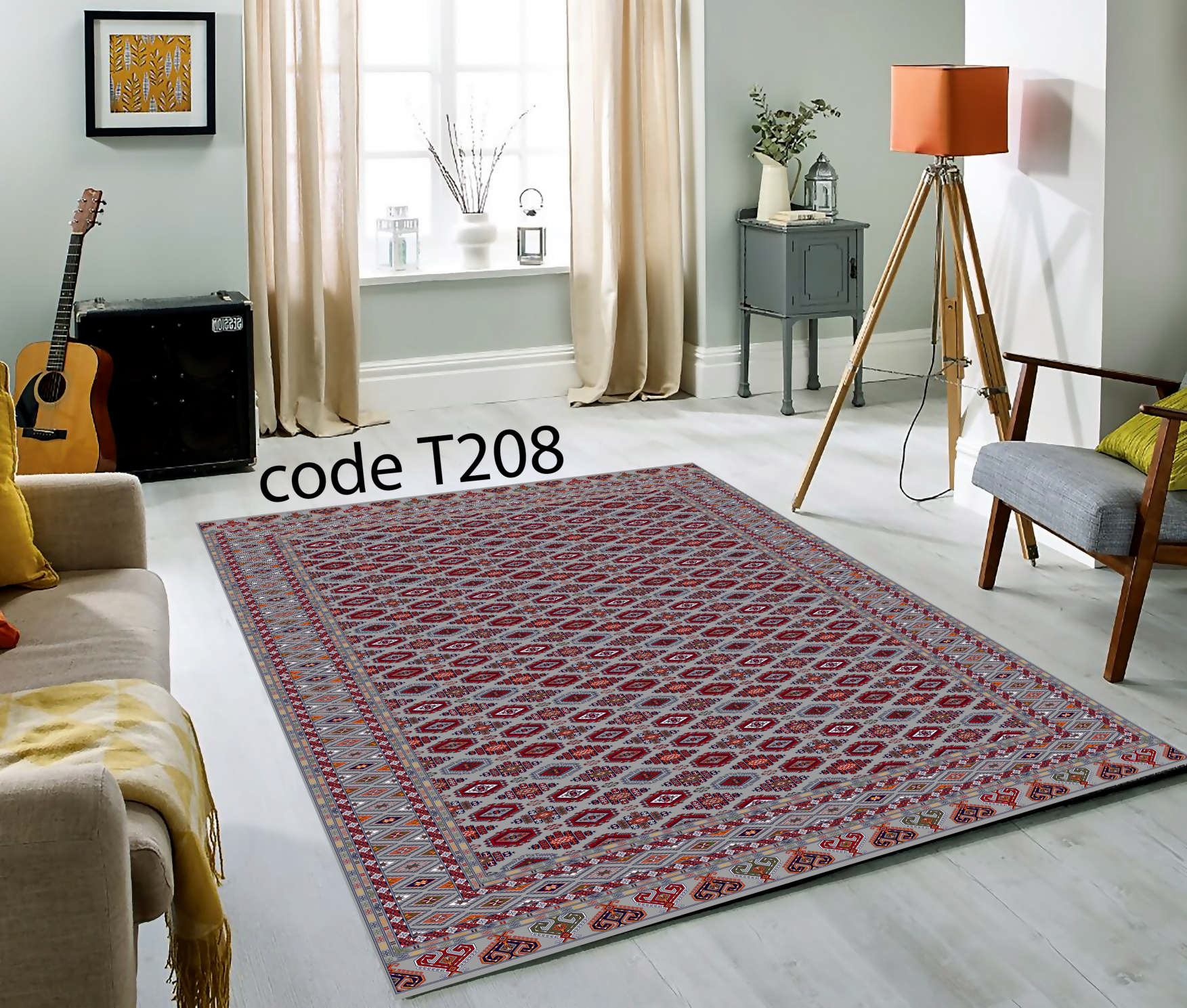 روفرشی کشدار (کاور فرش) و فرشینه و پادری کالای خواب متین کد T 208