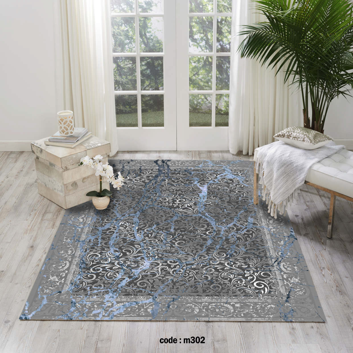 روفرشی کشدار (کاور فرش) و فرشینه و پادری کالای خواب متین کد m 302