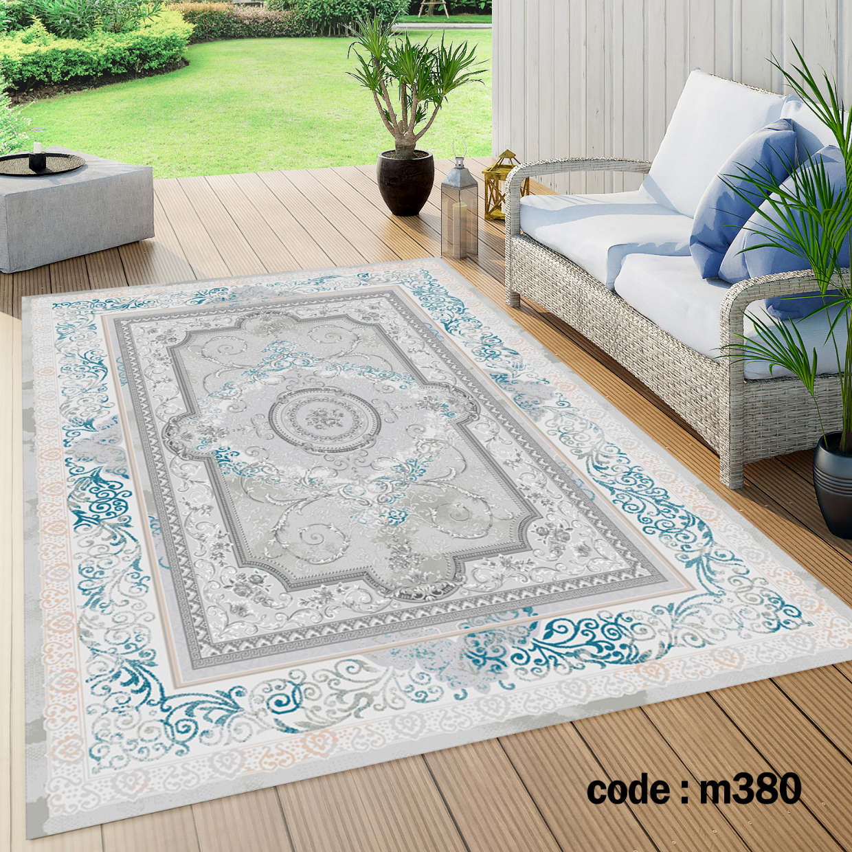 روفرشی کشدار (کاور فرش) و فرشینه و پادری کالای خواب متین کد m 380