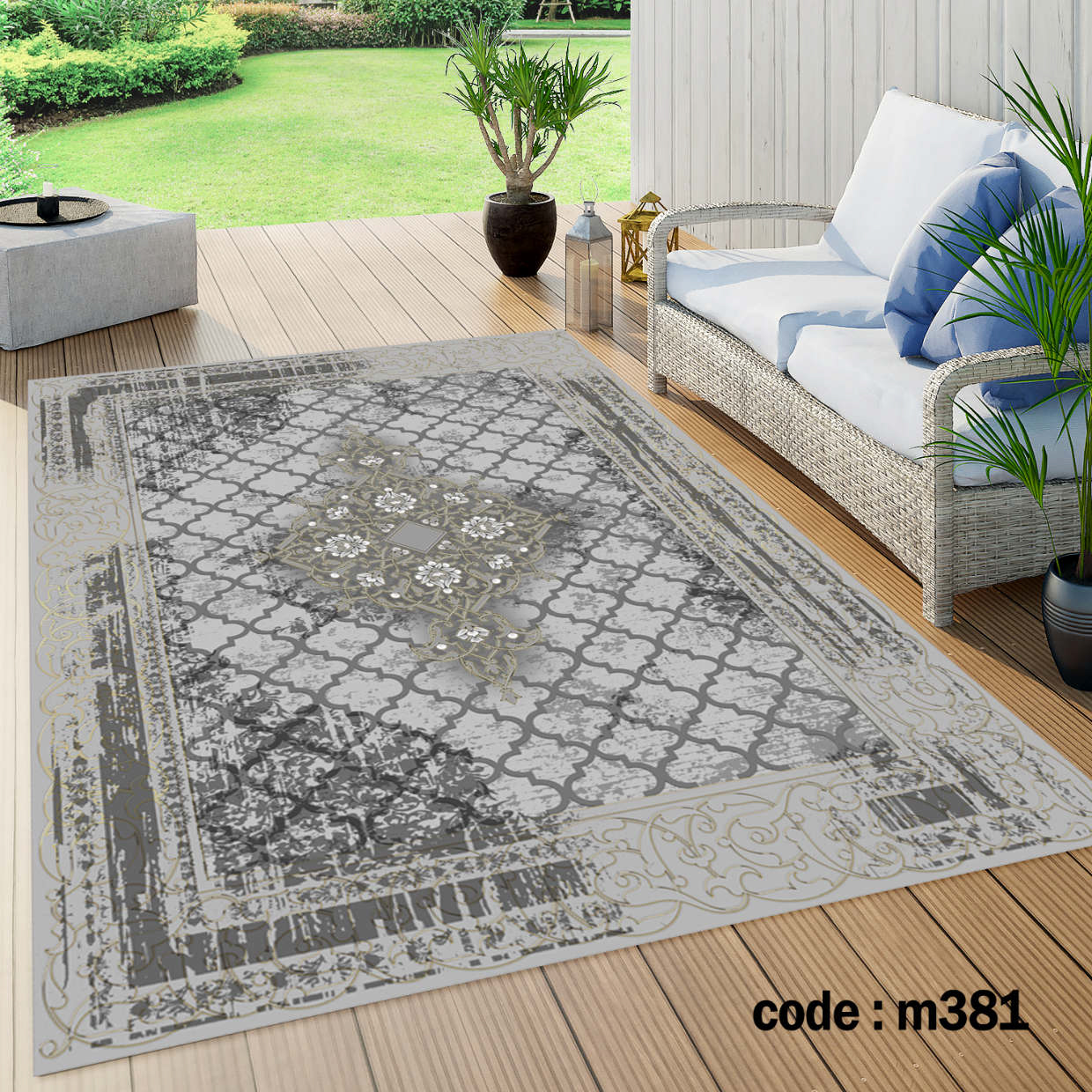 روفرشی کشدار (کاور فرش) و فرشینه و پادری کالای خواب متین کد m 381