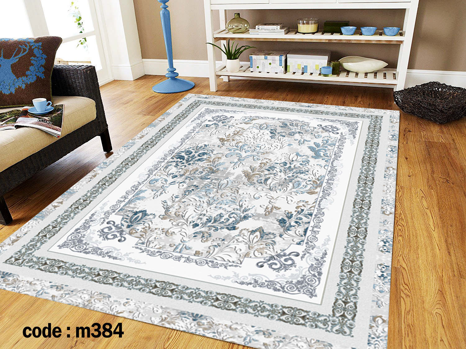 روفرشی کشدار (کاور فرش) و فرشینه و پادری کالای خواب متین کد m 384