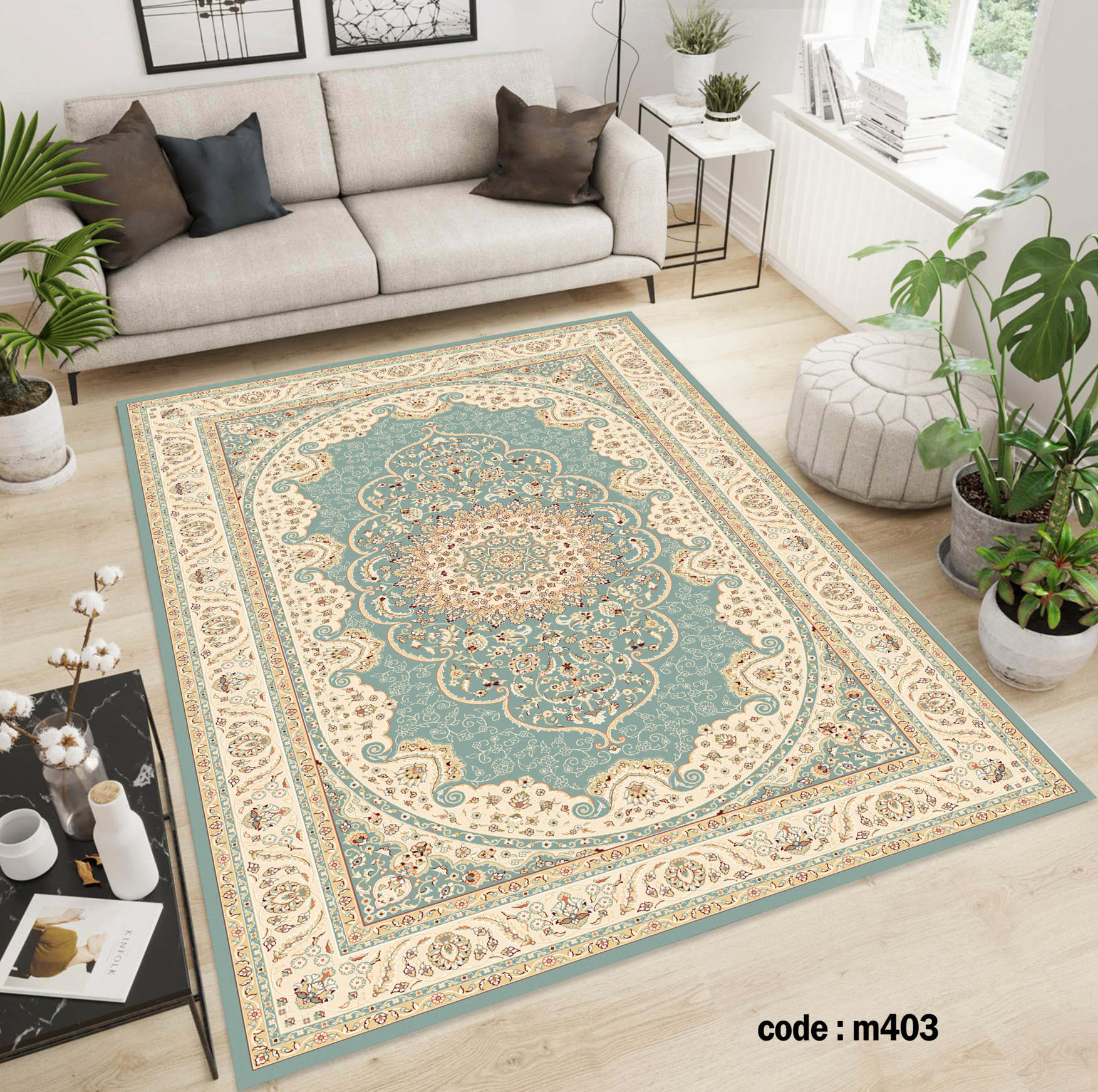 روفرشی کشدار (کاور فرش) و فرشینه و پادری کالای خواب متین کد m 403